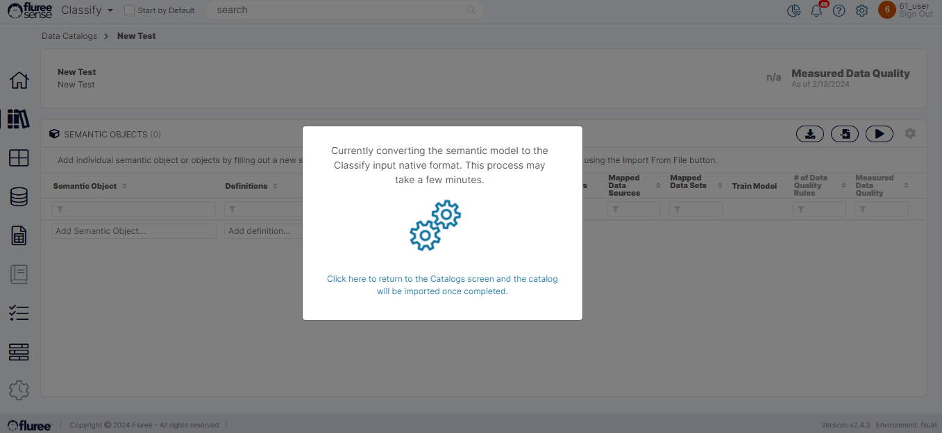 import catalog as rdf in fluree sense